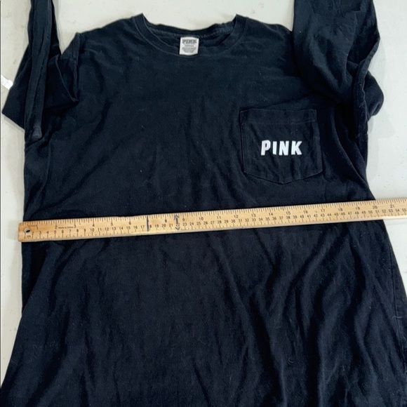 Black Long Sleeve Shirt with Colorful PINK Logo - Picture 7 of 7